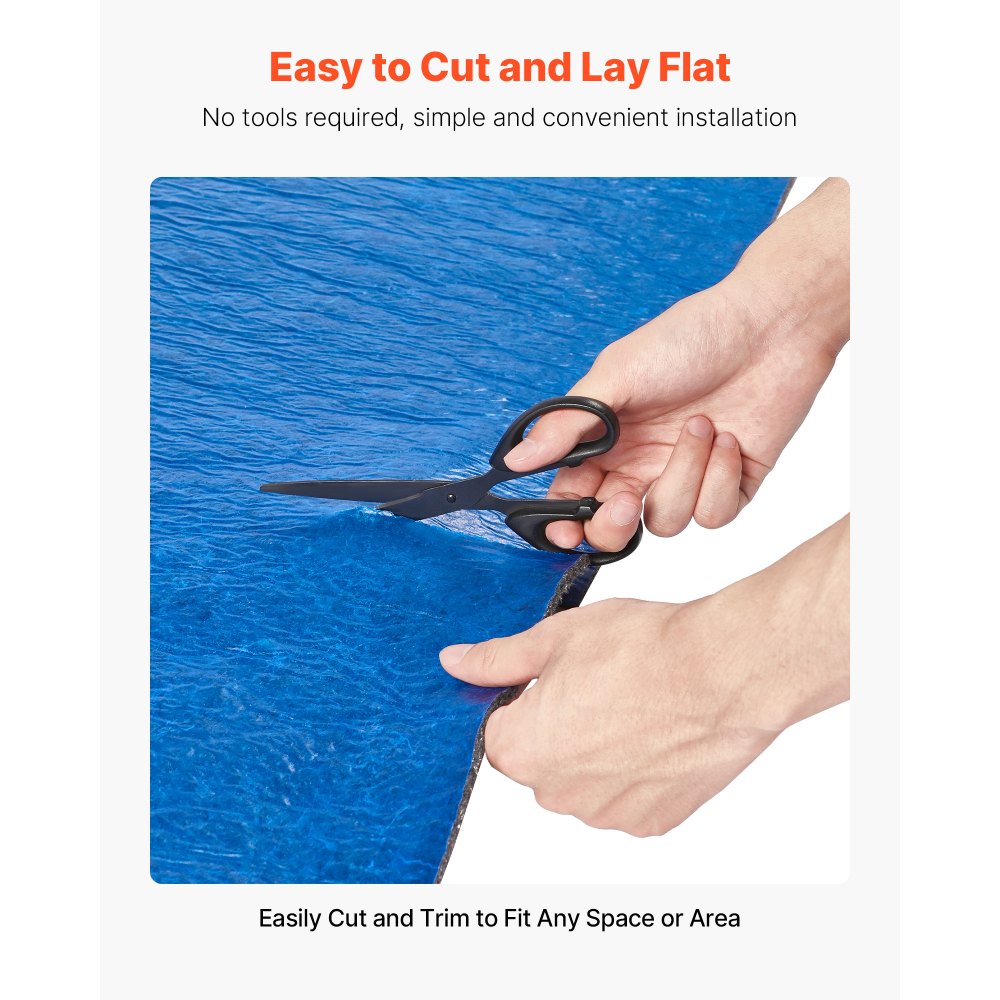 Podkład dźwiękochłonny VEVOR, 9,3 m², grubość 3 mm, do podłóg laminowanych z przymocowaną paroizolacją, włókno + folia PE, izolacja akustyczna i redukcja hałasu, idealny do podłóg winylowych, laminowanych i drewnianych