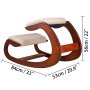 VEVOR Ergonomic Kneeling Chair, Rocking Chair, Kneeling Stool, Health Chair, 80kg Capacity, Adjustable Kneeling Stool with Cushion, Stress Relief, Ergonomic Armchair, Knee Stool