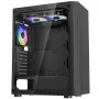 Obudowa gamingowa VEVOR PC, średnia wieża, panel ze szkła hartowanego z wysokim przepływem powietrza, filtr przeciwkurzowy, 3 wentylatory ARGB 120 mm, zarządzanie kablami, do kart graficznych o długości do 320 mm, do formatów ATX/M-ATX/ITX