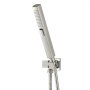 VEVOR Shower Faucet Set, 254 mm Ceiling Mount Rainfall Shower System with 152 mm Wall Mount Head and 2 in 1 Handheld Spray, Rotatable 3-Function Dual Rain Head Brass Valve & Trim Kit, Brushed Nickel