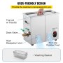 VEVOR ultradźwiękowe urządzenie czyszczące myjka ultradźwiękowa 6L 36-40KHz timer
