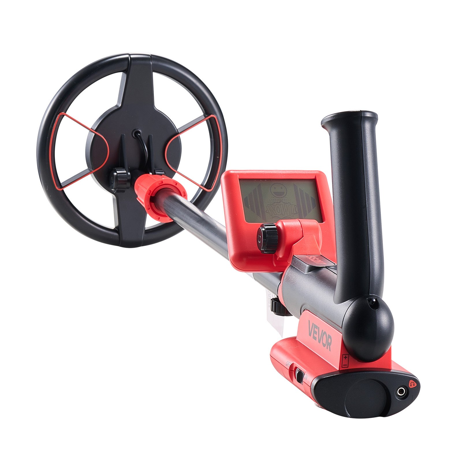 Wykrywacz metali VEVOR 152,4 mm, wykrywacz metali z wyświetlaczem LCD, wodoodporna cewka poszukiwawcza IP68, regulowany zakres wyszukiwania od ok. 57 do 85 cm, wysoce precyzyjny wykrywacz złota, idealny do poszukiwania złota