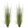 VEVOR Artificial Grass Plant, 2 Pack 1499mm Faux Reed Flower Grass in Pot, Premium PVC Fake Greenery Shrubs Plant for Indoor Outdoor House Home Garden Office Room Décor, Housewarming, Green