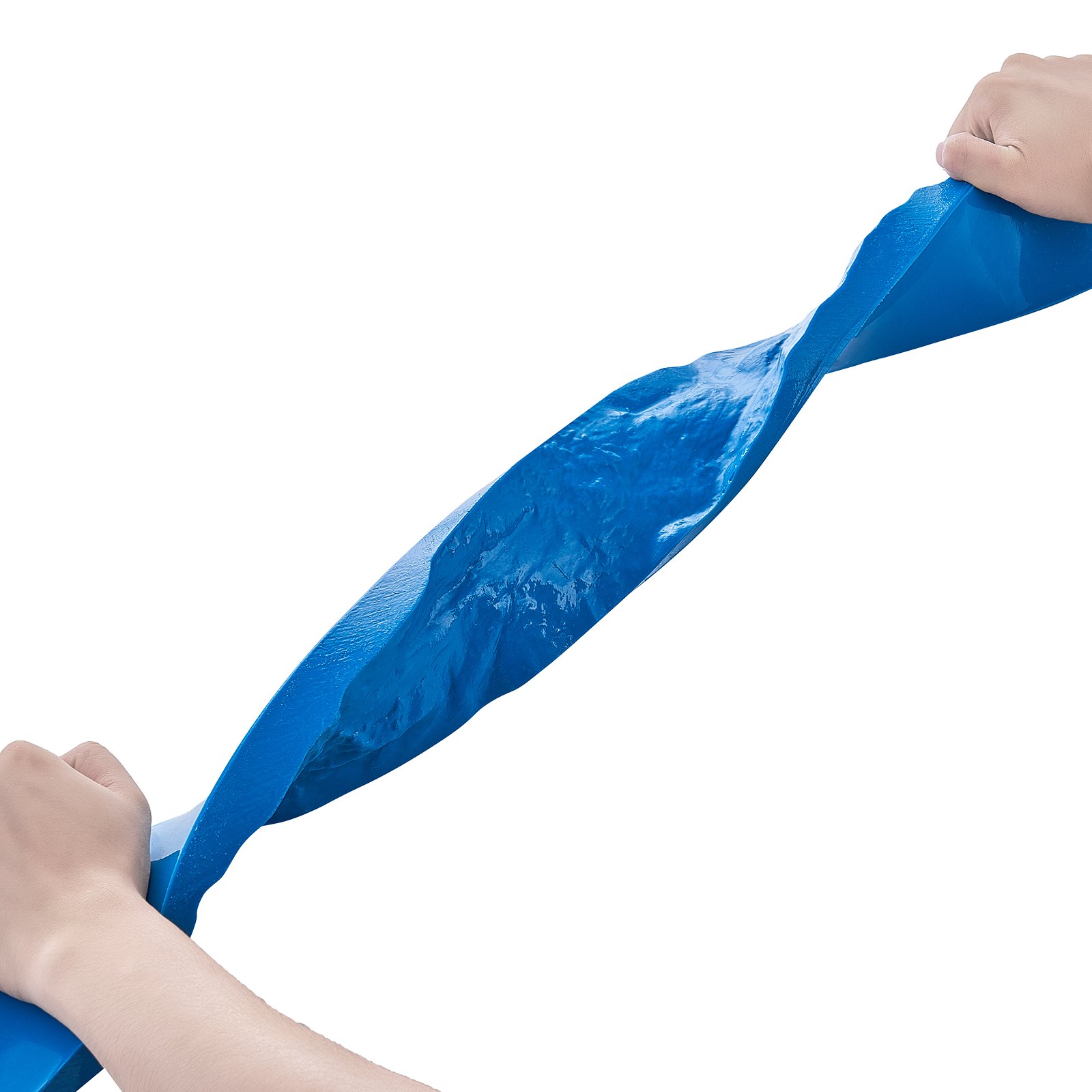 Stempel betonowy VEVOR, formy betonowe 91" x 3", prostokątny stempel poliuretanowy, mata o fakturze płytek kamiennych, odcisk podłogi łupkowej, bezszwowa mata stemplująca, skóra o fakturze betonu do dekoracyjnego stosowania na zewnątrz, niebieski