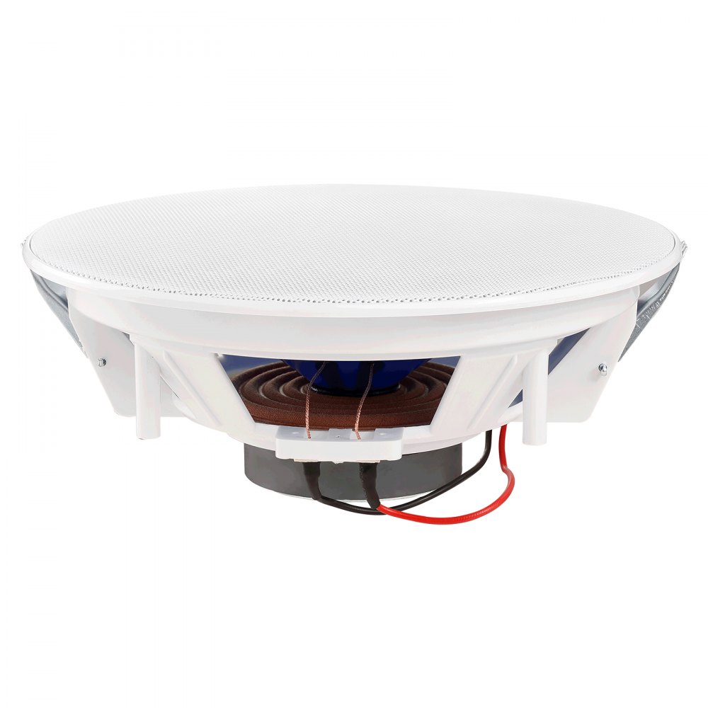 VEVOR 2 x 20 cm głośniki sufitowe, system głośników sufitowych i ściennych o mocy 50 W, impedancji 8 Ω i czułości 89 dB, do domu, kuchni, salonu, sypialni lub zadaszonego ganku
