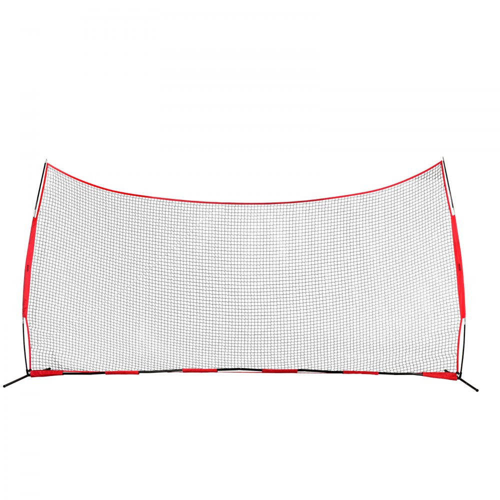 Siatka ochronna VEVOR Backstop, 620 x 140 cm Siatka ochronna do sportów piłkarskich, sprzęt treningowy z torbą transportową, ekran ochronny do treningów baseballowych, softballowych, lacrosse, piłkarskich i hokejowych, do ogrodu