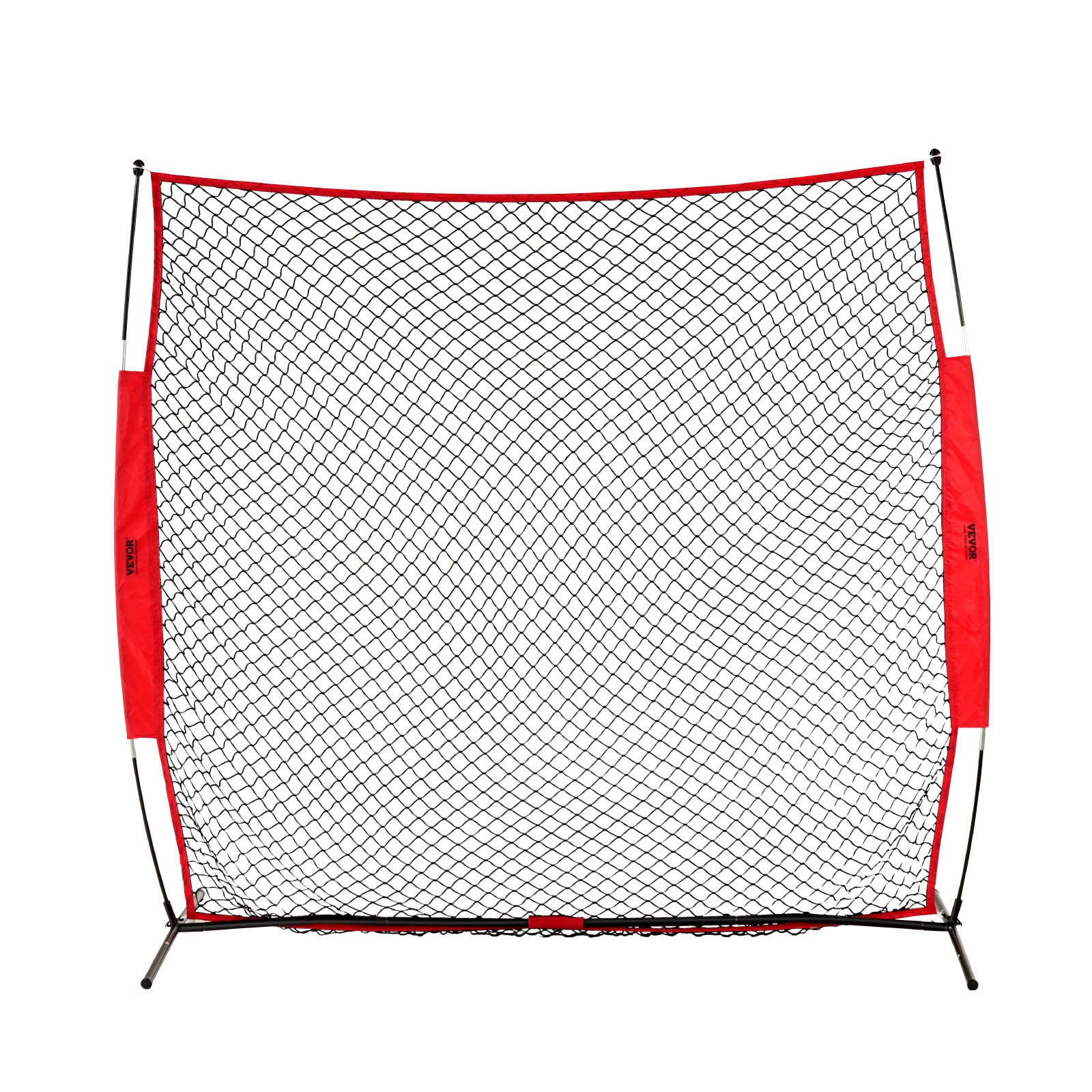 Siatka ochronna VEVOR Barricade Backstop, 283 x 107 x 212 cm Siatka ochronna do sportów piłkarskich, przenośny sprzęt treningowy z torbą transportową, ekran ochronny do baseballu, softballu, lacrosse'a, piłki nożnej i hokeja