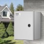 VEVOR control cabinet, NEMA electrical distribution box, 250x300x140 mm, NEMA 4X fiberglass electrical enclosure, IP66 waterproof and dustproof, suitable for indoor and outdoor use, including mounting plate