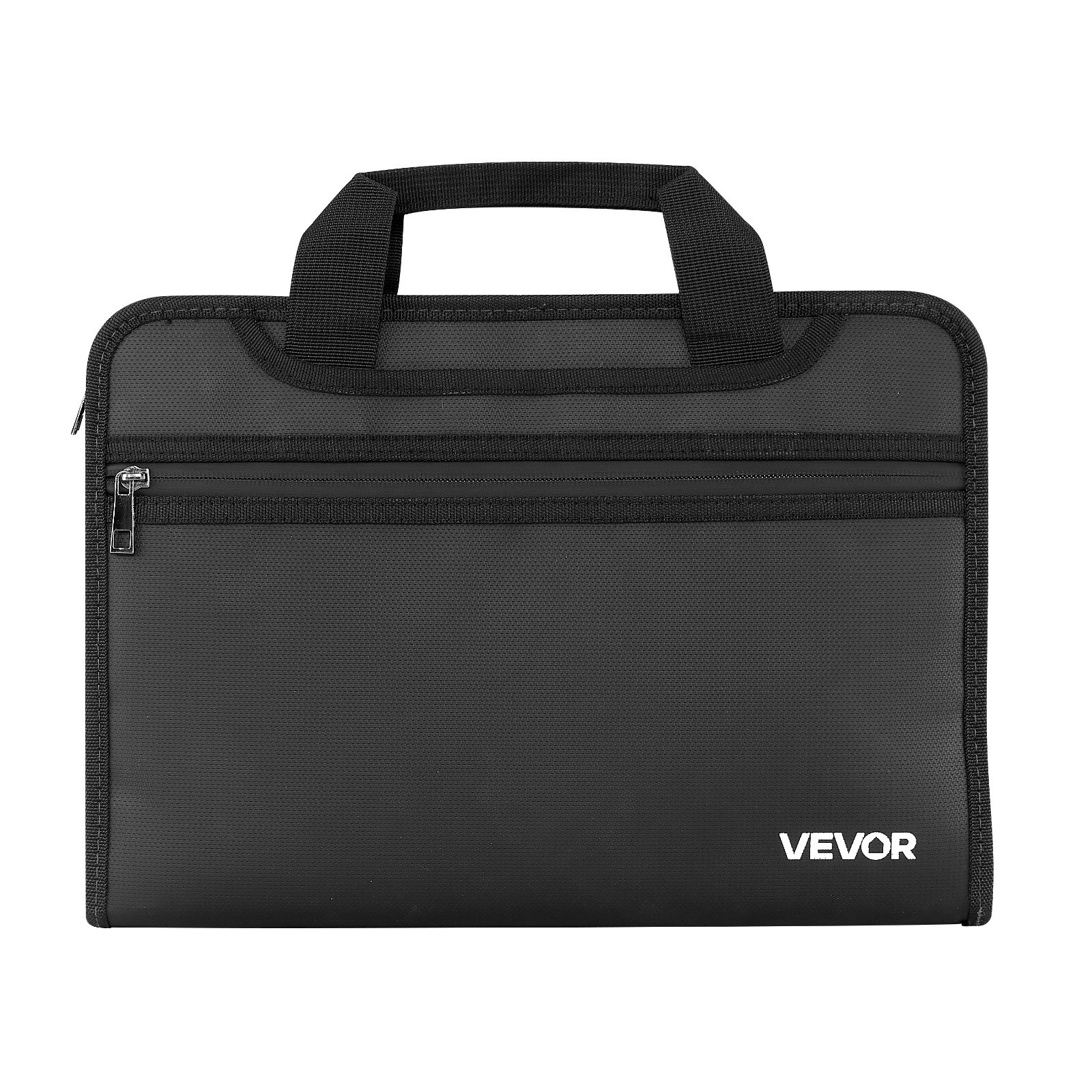 VEVOR Fireproof Document Bag, 1000 ℃ Heat Insulated Fireproof & Waterproof Bag, Portable Multi-Layer File Storage Security Organizer Home Office Travel Use, for Passports, Important Documents, Files