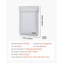 VEVOR Fireproof Document Bag, 1200 ℉ Heat Insulated Fireproof & Waterproof Bag with  Smooth Zipper, Portable File Storage Organizer Home Office Travel Use, for Passports, Important Documents, Files