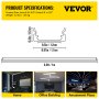Profil aluminiowy VEVOR LED listwa profilowa w kształcie litery U 1m do taśm LED 20szt.