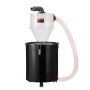 VEVOR Cyclone Dust Separator with Metal Tank, 4-inch Retrofit Cyclone Separator for Dust Collectors, ABS Dust Separator with 2-inch Outer Diameter Connection and Hose for Wet/Dry Vacuum Cleaners, Fits 13.21-Gallon Tank
