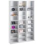 VEVOR Media Storage Cabinet, 9-Tier DVD Shelf for up to 756 CDs, Adjustable CD Shelves with 27 Compartments, Protects and Organizes Music, Film, Video Game or Memorabilia Collections, White