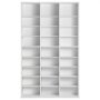 VEVOR Media Storage Cabinet, 9-Tier DVD Shelf for up to 756 CDs, Adjustable CD Shelves with 27 Compartments, Protects and Organizes Music, Film, Video Game or Memorabilia Collections, White