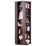VEVOR Media Storage Cabinet, Rotating Media Tower, Holds Up To 1040 CDs, Protects and Organizes Music, Film, Video Game or Memorabilia Collections – Espresso