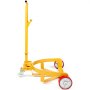 Wózek do beczek VEVOR z uchwytem, ​​rolka transportowa, wózek do beczek 250 l, Ø 620 mm, nadaje się do transportu beczek o wadze do 544 kg, wózek z 1 kołem uniwersalnym i 2 kołami kierunkowymi