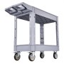 Wózek serwisowy VEVOR, wózek warsztatowy wykonany z PP 1010x440x845 mm, szary, wózek narzędziowy o udźwigu 250 kg, z 2 poziomami, 4 kółkami i uchwytem ze schowkiem, wózek uniwersalny do garażu, magazynu, warsztatu