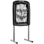 Siatka do rzucania VEVOR Pitching Net, regulowana wysokość 254 mm / 355,6 mm / 457,2 mm, 9-dołkowy sprzęt treningowy do baseballu i softballu dla młodzieży i dorosłych, przenośna, szybko składana, czarna