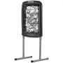 Siatka do rzucania VEVOR Pitching Net, regulowana wysokość 254 mm / 355,6 mm / 457,2 mm, 9-dołkowy sprzęt treningowy do baseballu i softballu dla młodzieży i dorosłych, przenośna, szybko składana, czarna