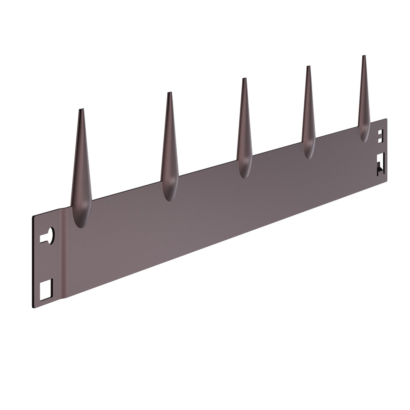 Obrzeże trawnikowe VEVOR, opakowanie 5 szt., 990 x 156 x 1,5 mm, metalowe obrzeże rabat kwiatowych, wytrzymałe obrzeże trawnika, łatwe w montażu, rozdzielacz do rabat kwiatowych, ścieżek ogrodowych, brązowe