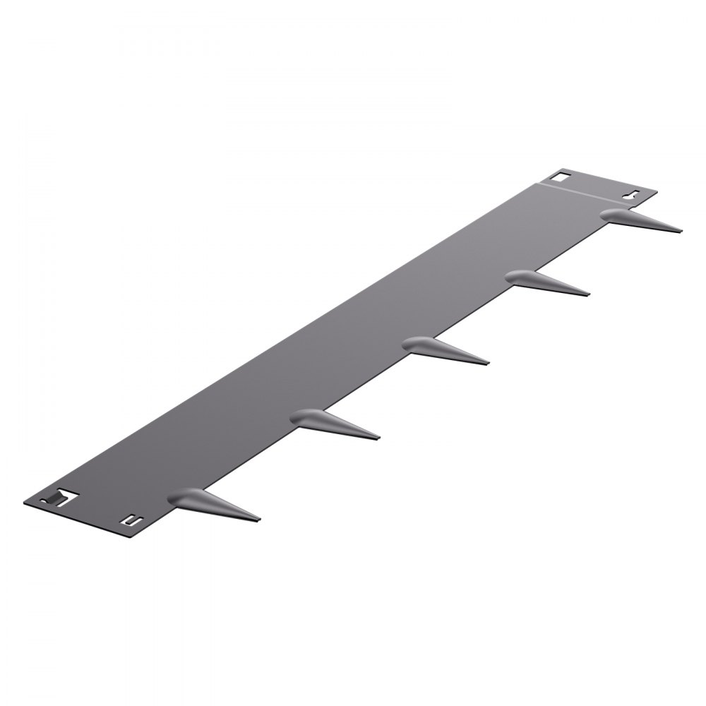 Obrzeże trawnikowe VEVOR, zestaw 5 szt., 990 x 207 x 1,5 mm, metalowa, odporna na rdzę obwódka rabat kwiatowych, obrzeże trawnikowe, łatwe w montażu, rozdzielacz do rabat kwiatowych, ścieżek ogrodowych, ciemnoszary