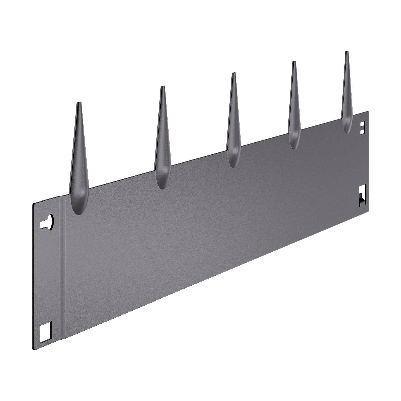 Obrzeże trawnikowe VEVOR, zestaw 5 szt., 990 x 207 x 1,5 mm, metalowa, odporna na rdzę obwódka rabat kwiatowych, obrzeże trawnikowe, łatwe w montażu, rozdzielacz do rabat kwiatowych, ścieżek ogrodowych, ciemnoszary