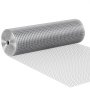 VEVOR Hardware Cloth 12.7 mm 610 mm x 15.24 m 19 Gauge Chicken Wire Fence, Hot-Dip Galvanized After Welding Metal Wire Mesh Roll, Garden Plant Welded Fencing Roll Supports Poultry Netting Cage Fence