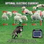 Elektryczna siatka ogrodzeniowa VEVOR 1,06 m x 49,98 m Ogrodzenie z siatki PE ze słupkami i podwójnymi kolcami Praktyczna przenośna siatka dla kóz Owce Jagnięta Jelenie Świnie Psy do użytku na podwórku