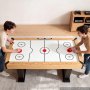 VEVOR 1.5m Air Hockey Table with Electronic Scorer & High-powered Blower, for Family Game Room, Basements and Home, Air Powered Hockey Arcade Game Table Set with Pushers & Pucks, Stable Leg
