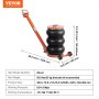 Podnośnik pneumatyczny VEVOR, regulowany podnośnik pneumatyczny o udźwigu 5 ton z podniesioną kolumną, łatwy do podnoszenia i oszczędzający miejsce podnośnik z grubą gumową podkładką i długim uchwytem, ​​do samochodów typu sedan, SUV, pickup
