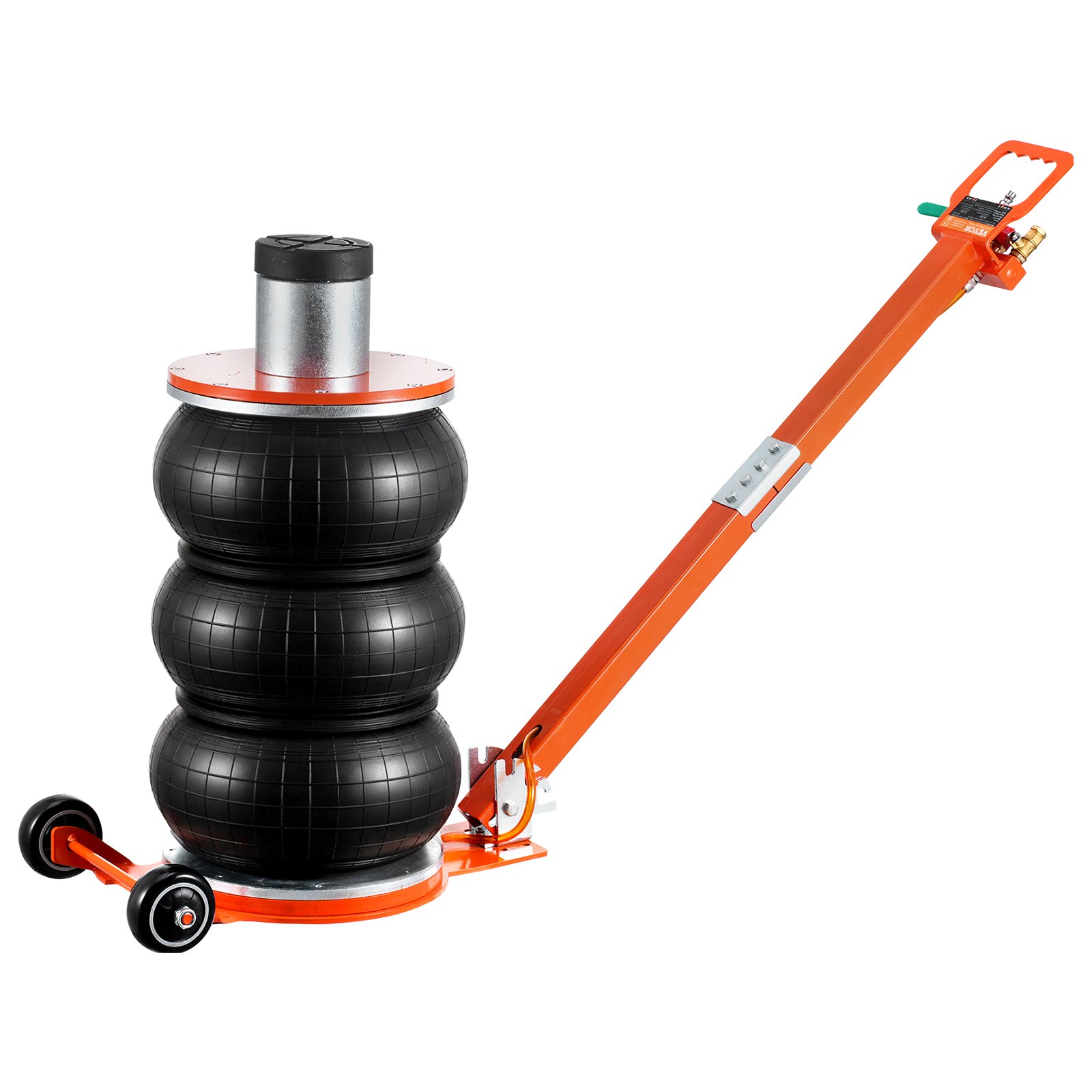 VEVOR pneumatic car jack, adjustable 5-ton air jack with raised column, easy-to-lift and space-saving jack with thick rubber pad and long handle, for sedan, SUV, and pickup truck