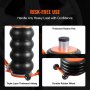 VEVOR Pneumatic Car Jack, Adjustable 6-ton Air Jack with Raised Column, Easy-to-Lift and Space-Saving Jack with Thick Rubber Pad and Long Handle, for Sedan, SUV, and Pickup Vehicles