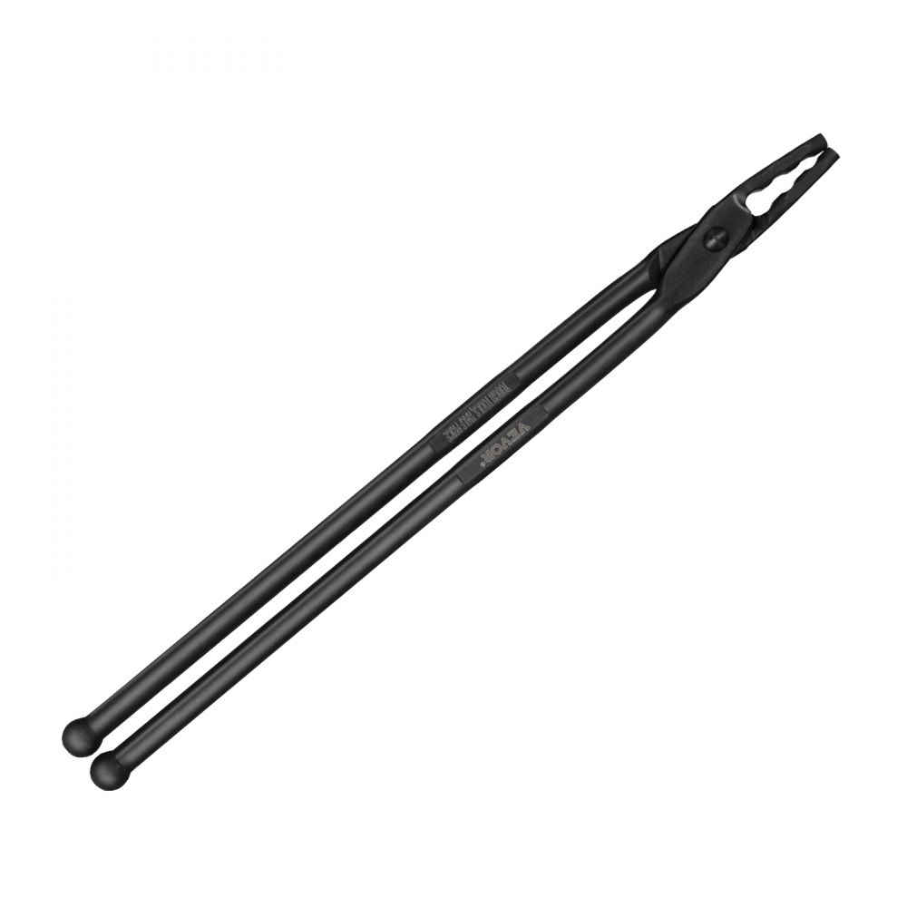 Szczypce kowalskie VEVOR, 458 x 38 x 19,0 mm, szczęki wilcze, maksymalny kąt szczęki 96 ± 5°, szczypce ze stali węglowej, maks. grubość szczęki 8 mm, szczypce kowalskie z przedłużoną rękojeścią