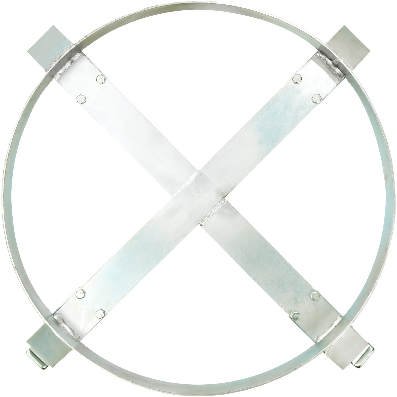 Wózek do beczek VEVOR 250L Wózek transportowy wykonany ze stali węglowej, metalowa deska rolkowa, średnica wewnętrzna Ø 607 mm Wózek do beczek z 4 uniwersalnymi kołami Wózek transportowy do transportu beczek o wadze do 454 kg