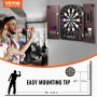 Zestaw tarczy do darta i szafki VEVOR Home Dart Board Center Dartboard 34,3 cm, chowana szafka do darta z elektronicznym systemem punktacji i łatwym montażem, w komplecie ze wszystkimi akcesoriami imprezowymi