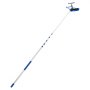 VEVOR 2 w 1 Teleskopowa szczotka do mycia paneli słonecznych, zestaw do czyszczenia instalacji fotowoltaicznych z aluminiowym teleskopem 2-10 m, przyłączem wodnym 20 m, ściągaczką i dozownikiem mydła, szczotka do czyszczenia systemów solarnych, okien i dachów tarasowych