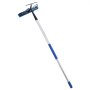 VEVOR 2 w 1 Teleskopowa szczotka do mycia paneli słonecznych, zestaw do czyszczenia instalacji fotowoltaicznych z aluminiowym teleskopem 2-10 m, przyłączem wodnym 20 m, ściągaczką i dozownikiem mydła, szczotka do czyszczenia systemów solarnych, okien i dachów tarasowych