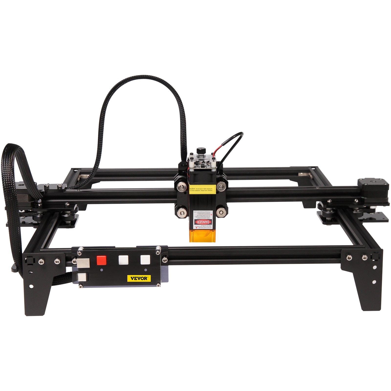 VEVOR Maszyna do Grawerowania Laserowego, Obszar Roboczy 310x300mm Grawer Laserowy, Stop Aluminium Grawerowanie Frezowanie, 5,5W 6000mm/min Maszyna do Grawerowania do Papierze, Drewnie, Skórze, Akrylu