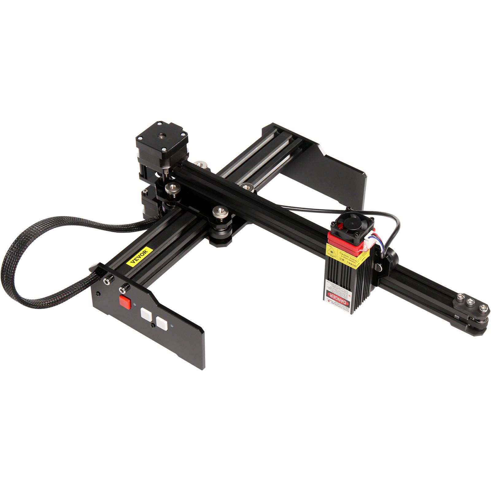 VEVOR Maszyna do Grawerowania Laserowego, Obszar Roboczy 270x440mm Grawer Laserowy, Stop Aluminium Grawerowanie Frezowanie, 4,5W 6000mm/min Maszyna do Grawerowania do Papierze, Drewnie, Skórze, Akrylu