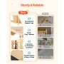 VEVOR Toddler Tower, Wooden, 4 in 1 Kitchen Step Stool for Kids 1-5, Montessori Weaning Table and Chair Set, Learning Standing Tower with Chalkboard, Easy to Clean, for Bathroom and Kitchen Counter