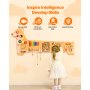 VEVOR Activity Wall Puppy Motif Game Board Motor Skills Board Wall Board 12 gier