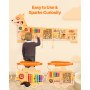 VEVOR Activity Wall Puppy Motif Game Board Motor Skills Board Wall Board 12 gier