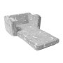 VEVOR Składana sofa dziecięca Sofa dziecięca 610 x 430 x 400 mm Sofa dziecięca Sofa dziecięca Sofa miękka Sofa do zabawy Sofa przytulna dla 1 dziecka Fotel dziecięcy Meble dziecięce Fotel dziecięcy Szary Fotele do spania 20 kg Funkcja łóżka
