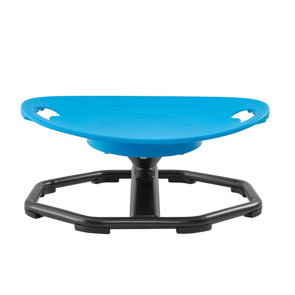 Krzesło obrotowe VEVOR dla dzieci z autyzmem, sensoryczne, obrotowe siedzisko, 50 kg, 430 x 355 mm, niebieskie, pomoc dla dzieci z ADHD w wieku 2-6 lat, wspomaga równowagę, koordynację ciała i siłę chwytu, materiał PP