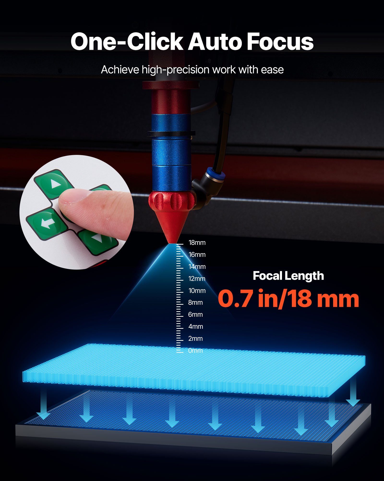 Grawerka laserowa CO2 VEVOR 130 W, obszar roboczy 1400 x 900 mm, maszyna do grawerowania i cięcia laserowego z chłodnicą wodną, ​​dwukierunkowe wspomaganie przepływu powietrza, prędkość 1200 mm/s, do drewna, akrylu i szkła