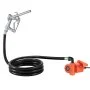 VEVOR Pompa paliwa, 12 V DC, 57 l/min, żeliwna pompa do oleju napędowego z ręczną dyszą, wężem tłoczącym, zabezpieczeniem przed przegrzaniem, kablem zasilającym, przeciwwybuchowa, do benzyny, oleju napędowego i nafty