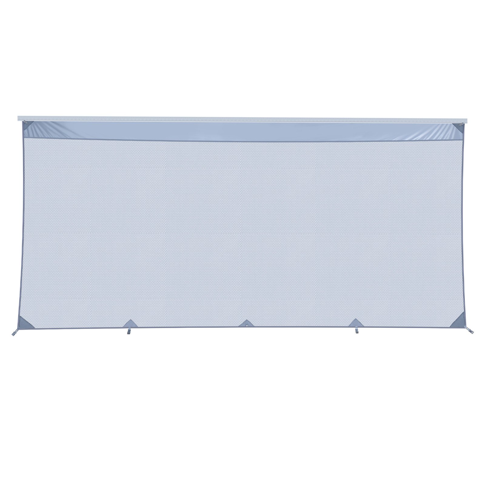 VEVOR Osłona przeciwsłoneczna (2 x 4,3 m) do markiz (4,5 m), przedni panel markizy wykonany z siatki poliestrowej, podwójnie szyta i oddychająca osłona prywatności do kamperów, kempingów i przyczep kempingowych