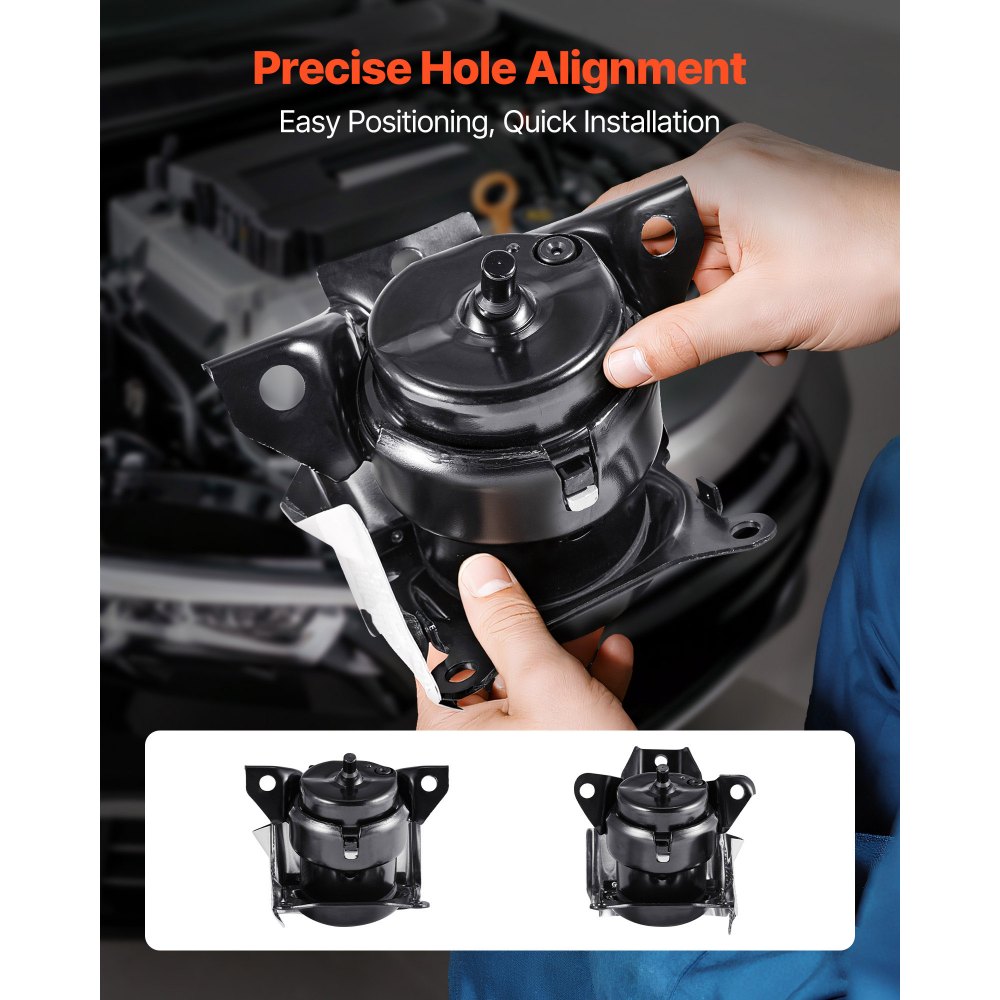 VEVOR Engine Motor Mount Kit Replacement, Set of 2, Compatible with 2014–2018 Chevrolet Silverado 1500 5.3L V8, Replace OE# 84175582, 84175583, Secure Support, Left and Right Front Mounts