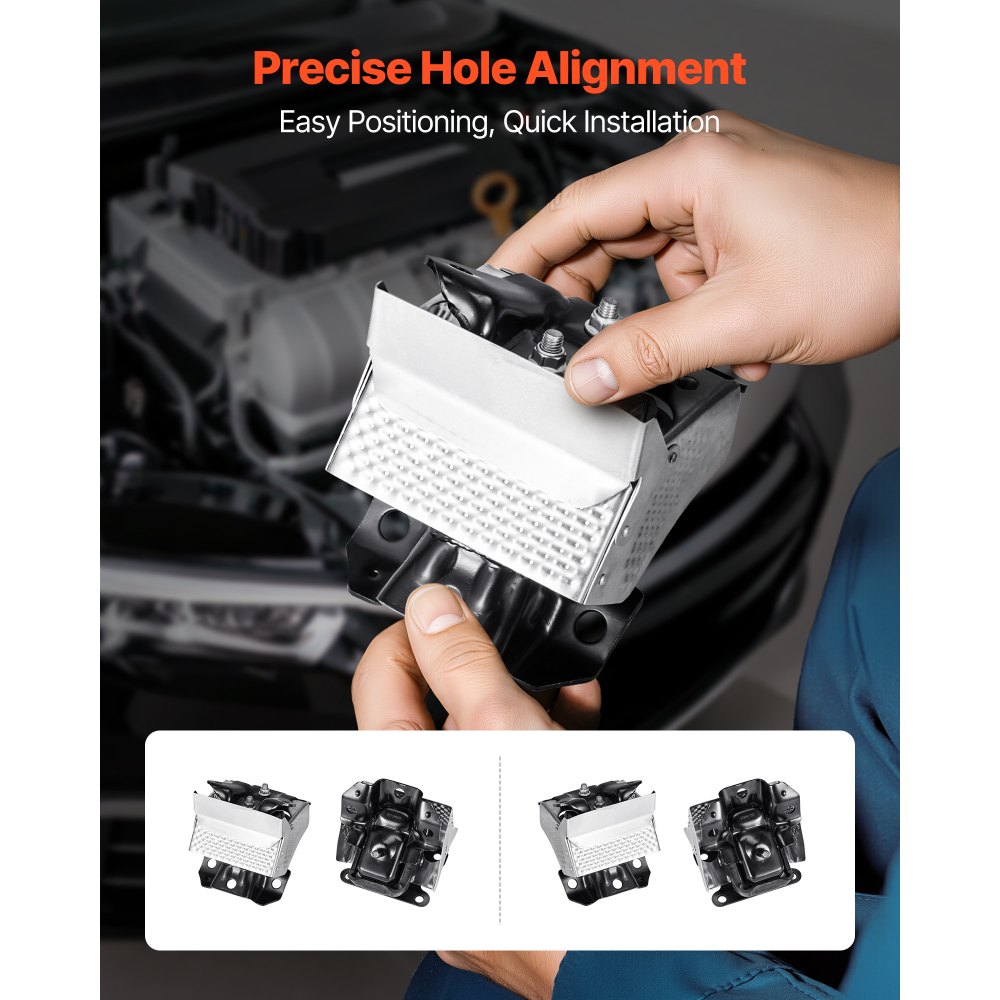 VEVOR Engine Motor Mount Kit Replacement, Set of 2, Compatible with 2007–2013 Chevrolet Silverado 1500 5.3L V8, Replace OE# A5365, A5365, Secure Support, Left and Right Front Mounts