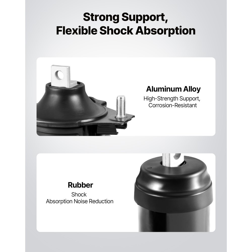 Zestaw naprawczy silnika i skrzyni biegów VEVOR (6 elementów) kompatybilny z modelami Honda Accord 2.4L L4 z lat 2003–2007, zastępuje modele OE# A4526HY, A4517, A4516, A4510, A4509, A4542, bezpieczne mocowanie